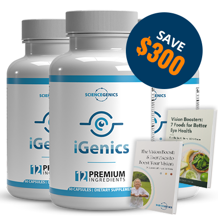 Three bottles of iGenics